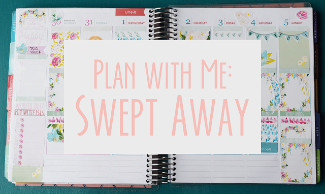 Plan With Me: Swept Away ~ Genuinely Erin | Plan the week with me using my new weekly Erin Condren Life Planner weekly kit, Swept Away! You can find it on my Etsy shop, Genuinely Erin Designs!