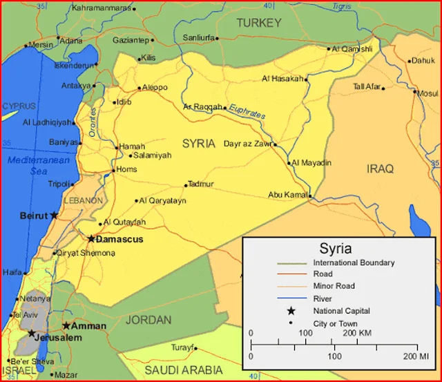 image: Syria Map HD