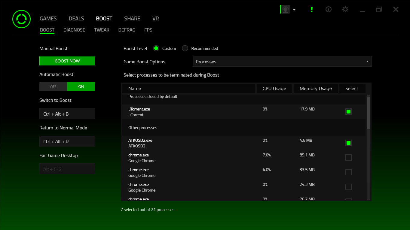 Razer Cortex Game Booster EGaming