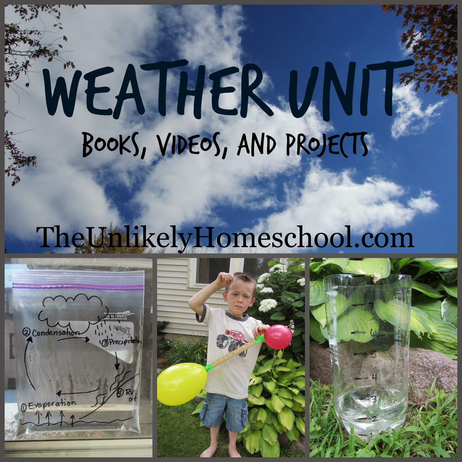 Weather Unit: Books, Videos, and Projects {The Unlikely Homeschool}