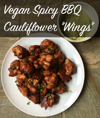 Vegan Spicy BBQ Cauliflower "Wings"