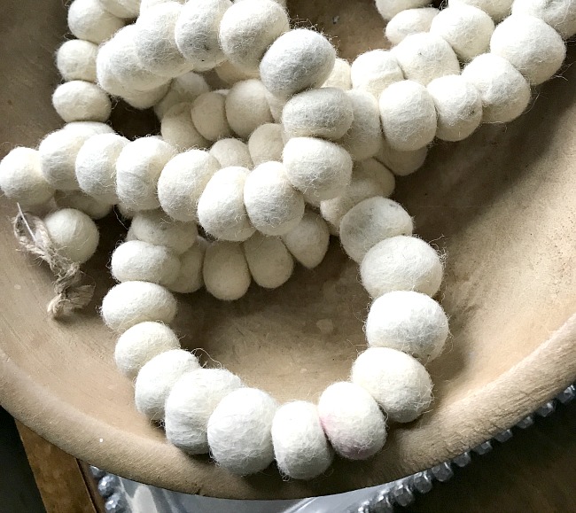 DIY Felted Wool Beaded Garland DIY Felted Wool Beaded Garland