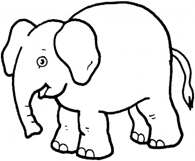 Baby Elephant Coloring Pages