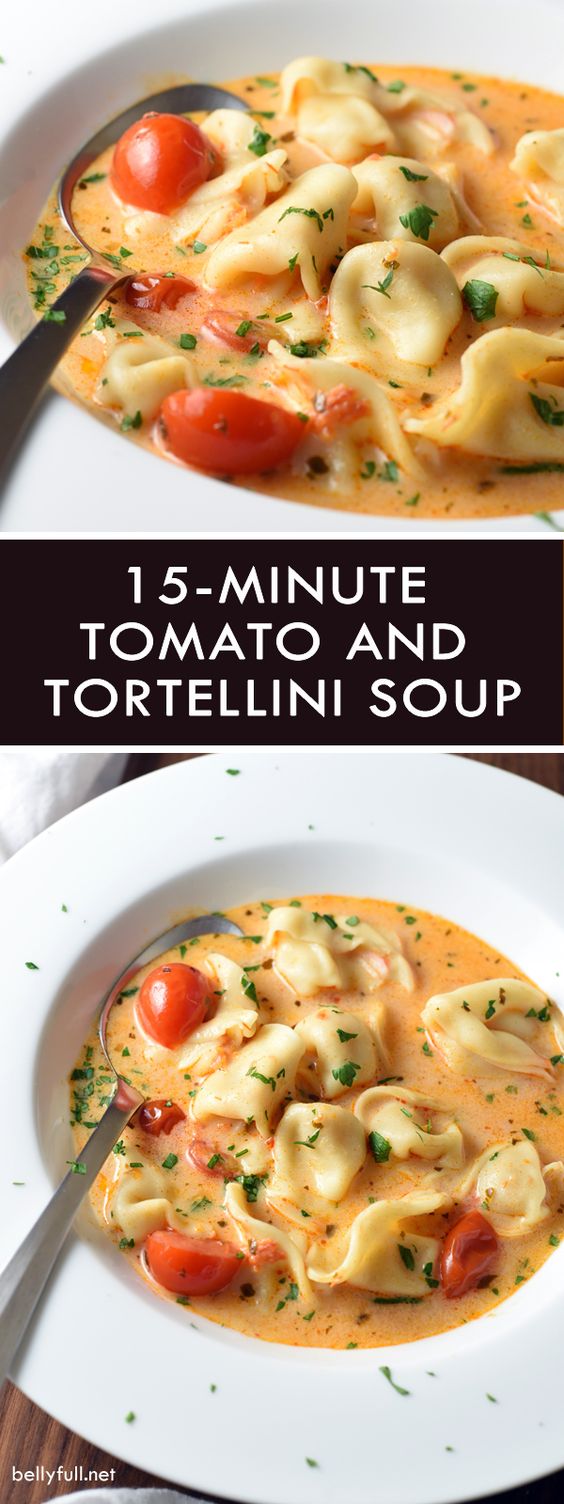 15-MINUTE TOMATO AND TORTELLINI SOUP #tomato #tortellini #tortellinisoup #healthyrecipes #easyrecipes #breakfastideas #soup 15-MINUTE TOMATO AND TORTELLINI SOUP #tomato #tortellini #tortellinisoup #healthyrecipes #easyrecipes #breakfastideas #soup