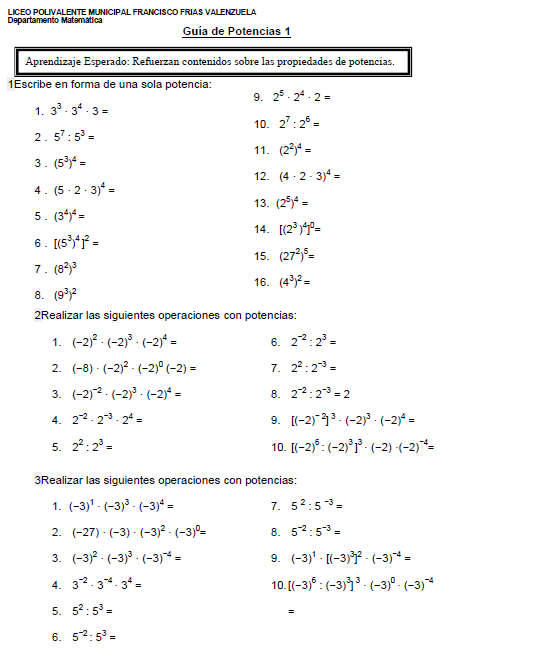 las-matematicas-tercero-medio