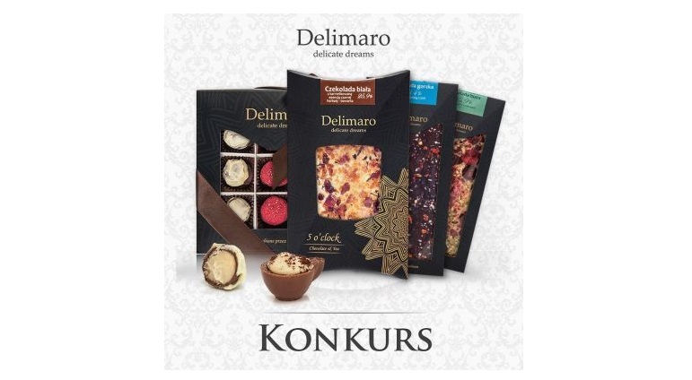 Wygraj zestaw 3 czekolad Delimaro w różnych smakach Konkurs