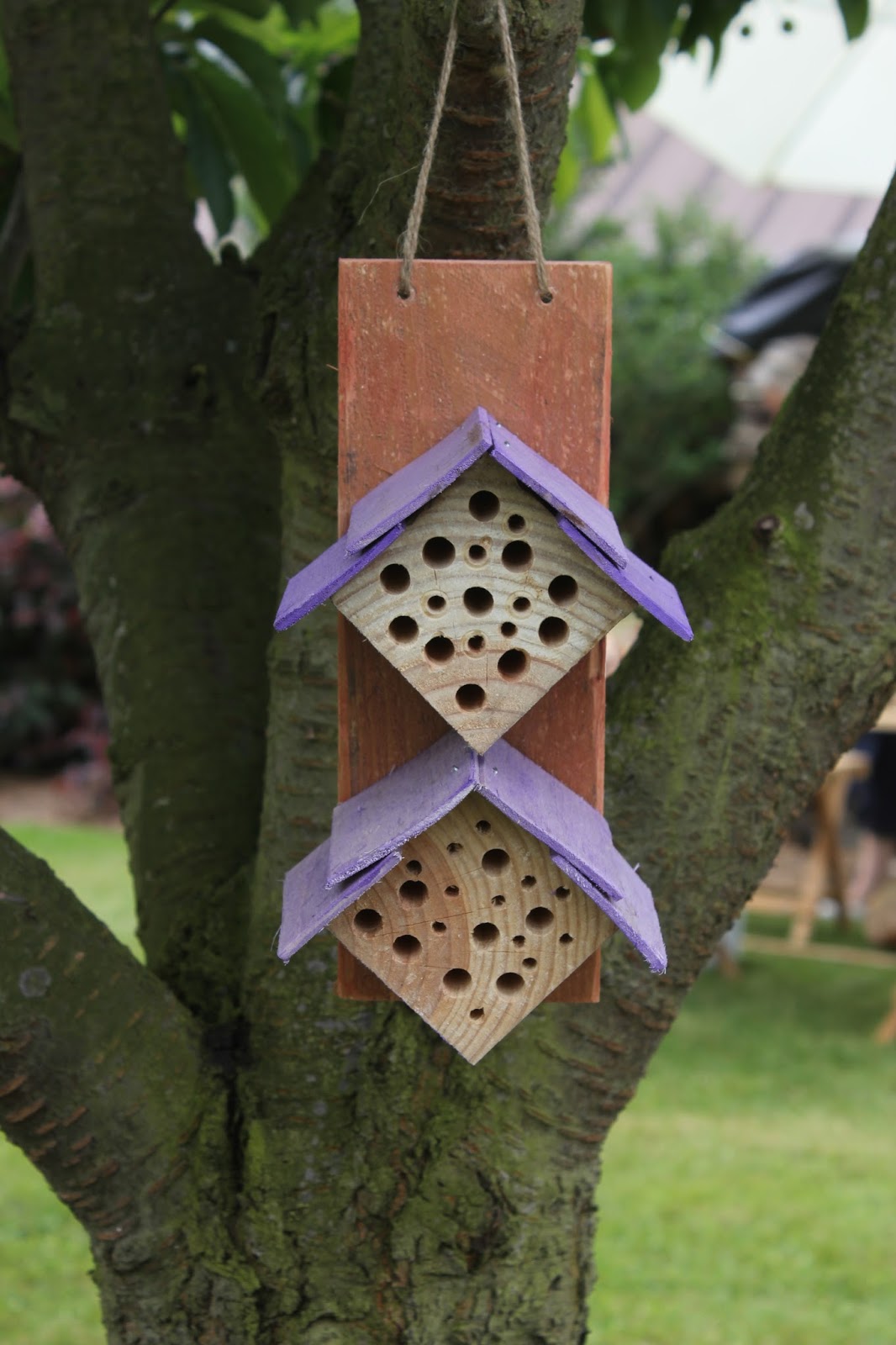 Two Insect Hotels & Bug Houses Designed and Made from Repurposed