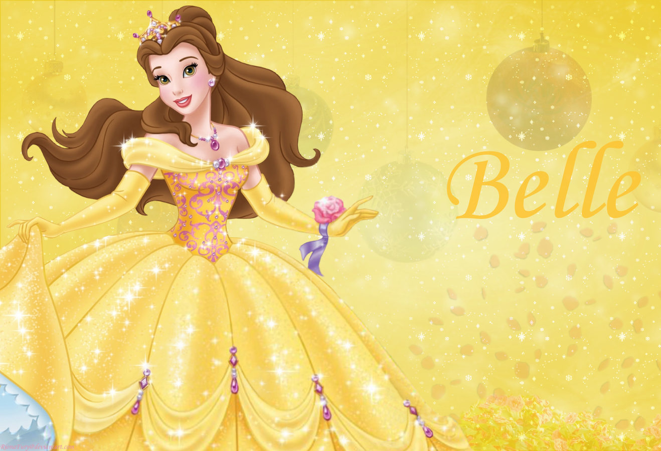 Disney Princess Belle Character Wallpaper | 3D Art Wallpaper HD-Free ...