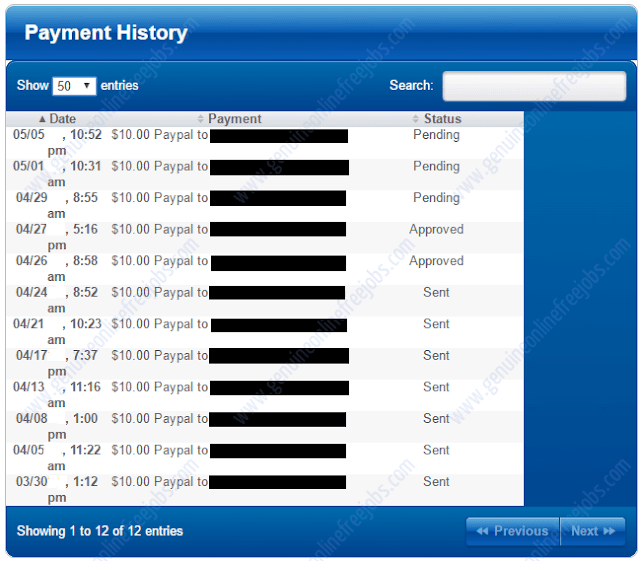 Innocurrent payment summary