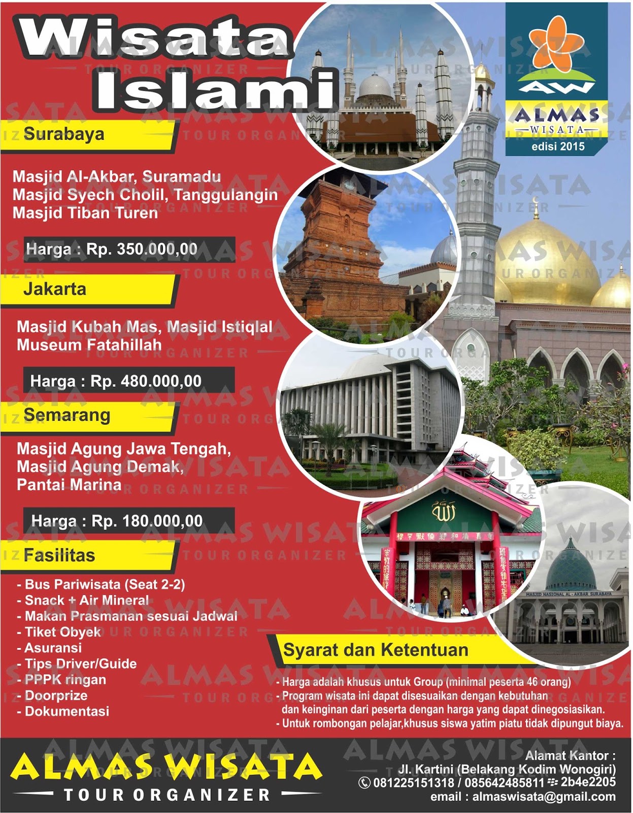 almas wisata tour and travel: Brosur Wisata