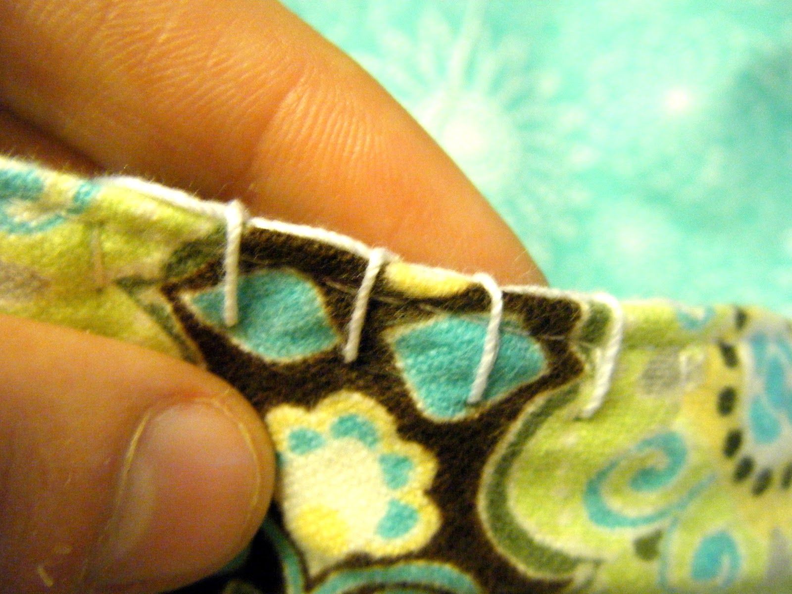 nohemstitch crochet edge receiving blanket {birthday bash tutorial