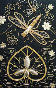 Another of my passions is Gold work and metal work. Below shows Dragonfly Gold work