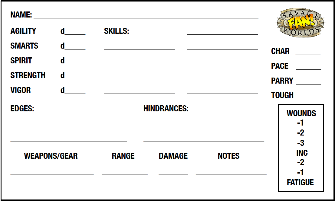 heathen monkeys index card character sheets index card sheet