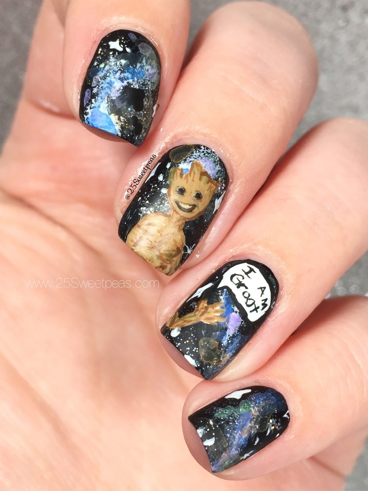 Guardians of the Galaxy Nails 