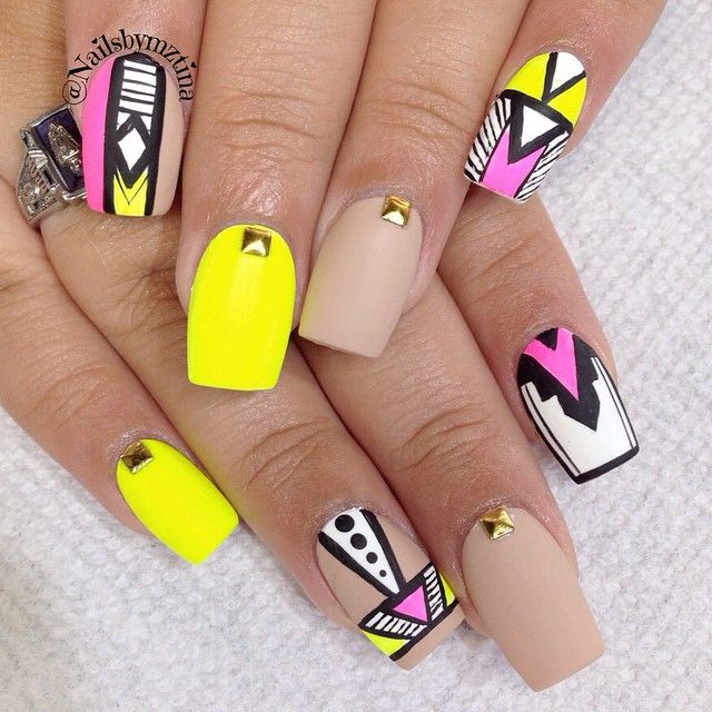 Tribal Nail Art Trend Quirky Nail Art For All Nails