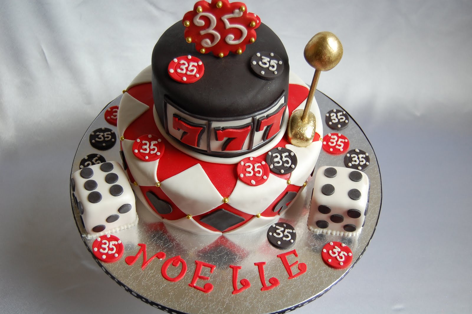 CUSTOMISED CAKES BY JEN Casino Cake