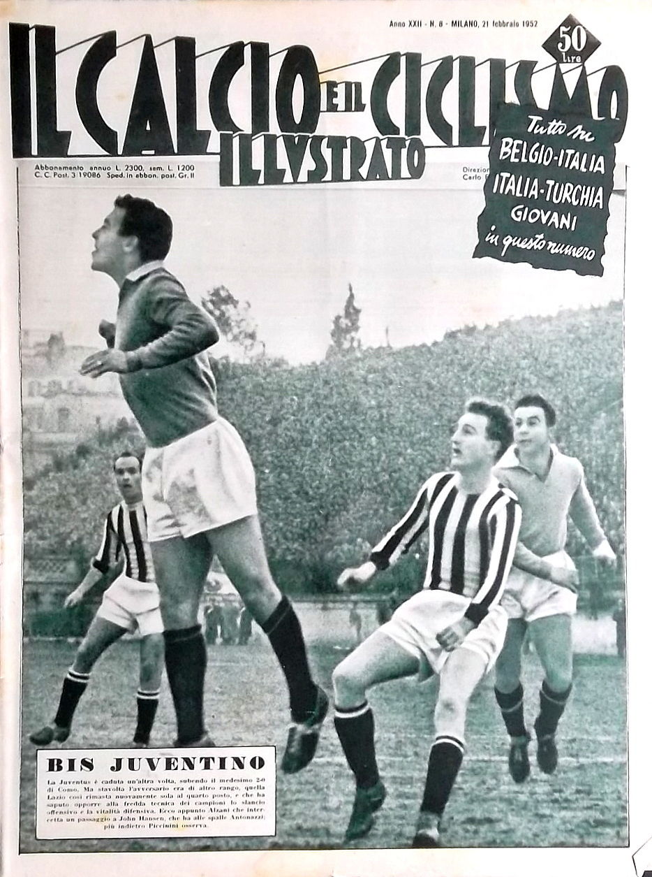 Calcio Italiano Il Calcio Illustrato 21 February 1952.