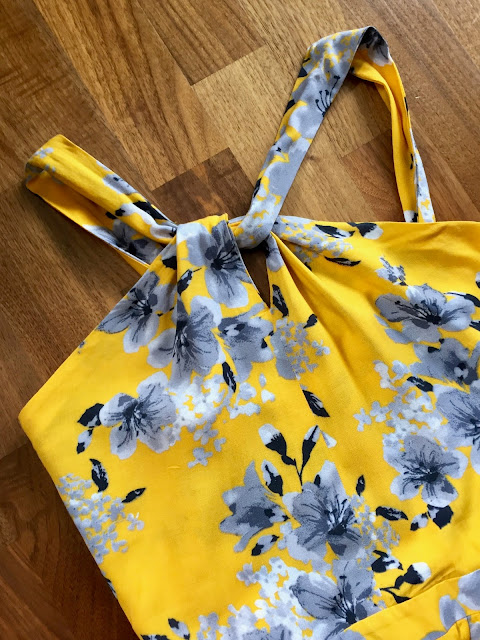 Diary of a Chain Stitcher: Yellow Floral Viscose Lonsdale Maxi Dress