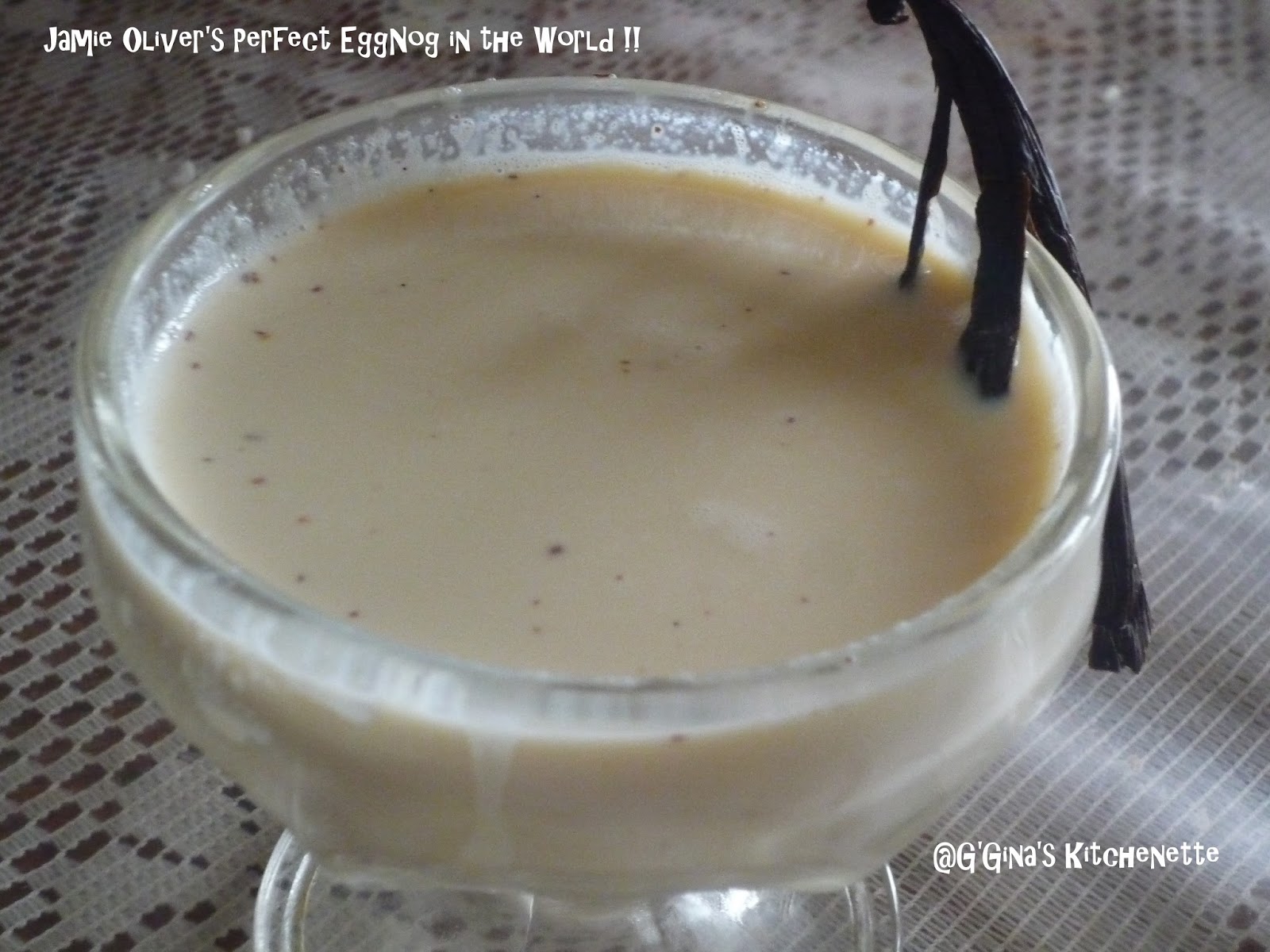 G'Gina's Jamie Oliver's Best Eggnog in the World The