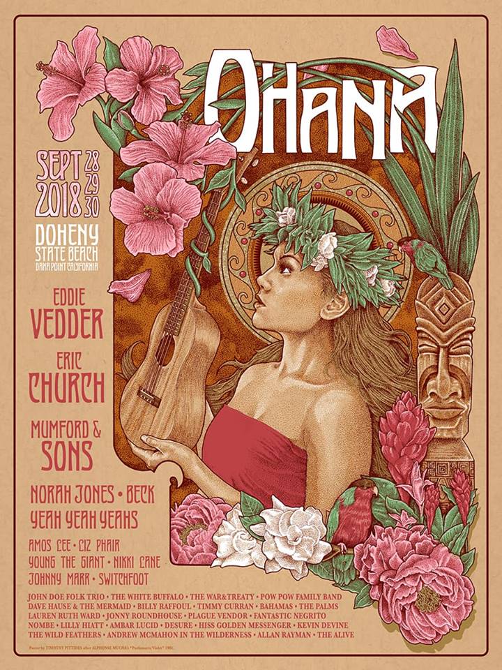 The Geeky Nerfherder: #CoolArt: '2018 Ohana Festival' print by Timothy ...