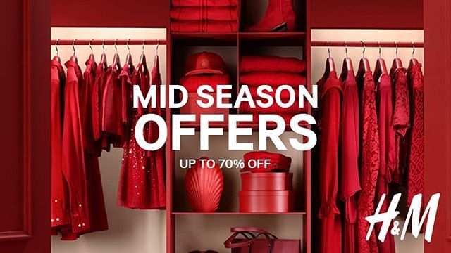 H&M Kuwait - Mid-Season Offers up to 70% off