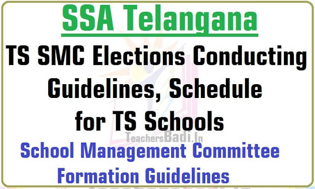 TS SMC Elections Guidelines,Schedule for TS Schools 2016 TS SMC Elections Guidelines,Schedule for TS Schools 2016