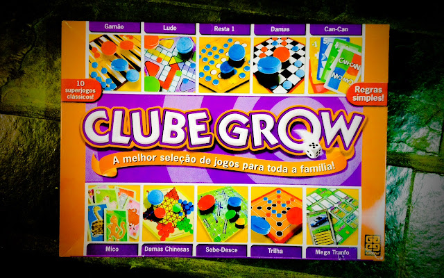 Imagem do kit de jogos de tabuleiro Clube Grow