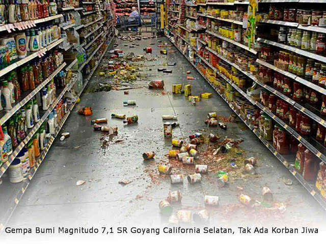 Gempa Bumi Magnitudo 7,1 SR Goyang California Selatan, Tak Ada Korban Jiwa Gempa Bumi Magnitudo 7,1 SR Goyang California Selatan, Tak Ada Korban Jiwa