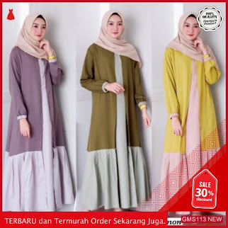 GMS113 AMLNL113G84 Gamis Renda Sabila Terbaru Dropship SK0751971264