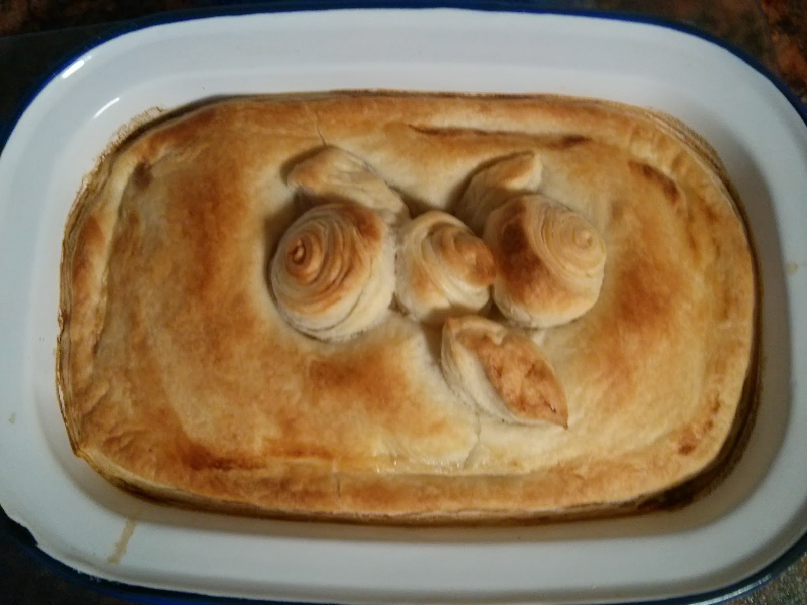 A Puff Pastry Pie - Crust is quite poisonous so don't let children eat it, just eat it yourself