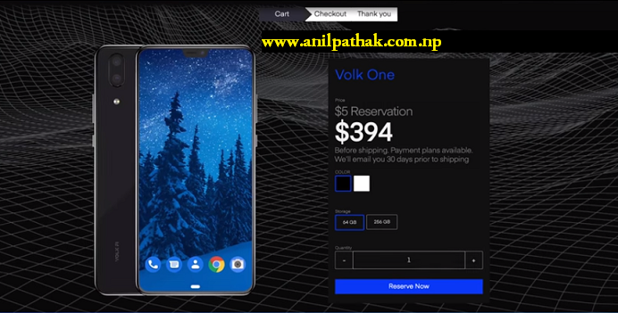 world's first FREE TO USE SMARTPHONE - Volk one smartphone