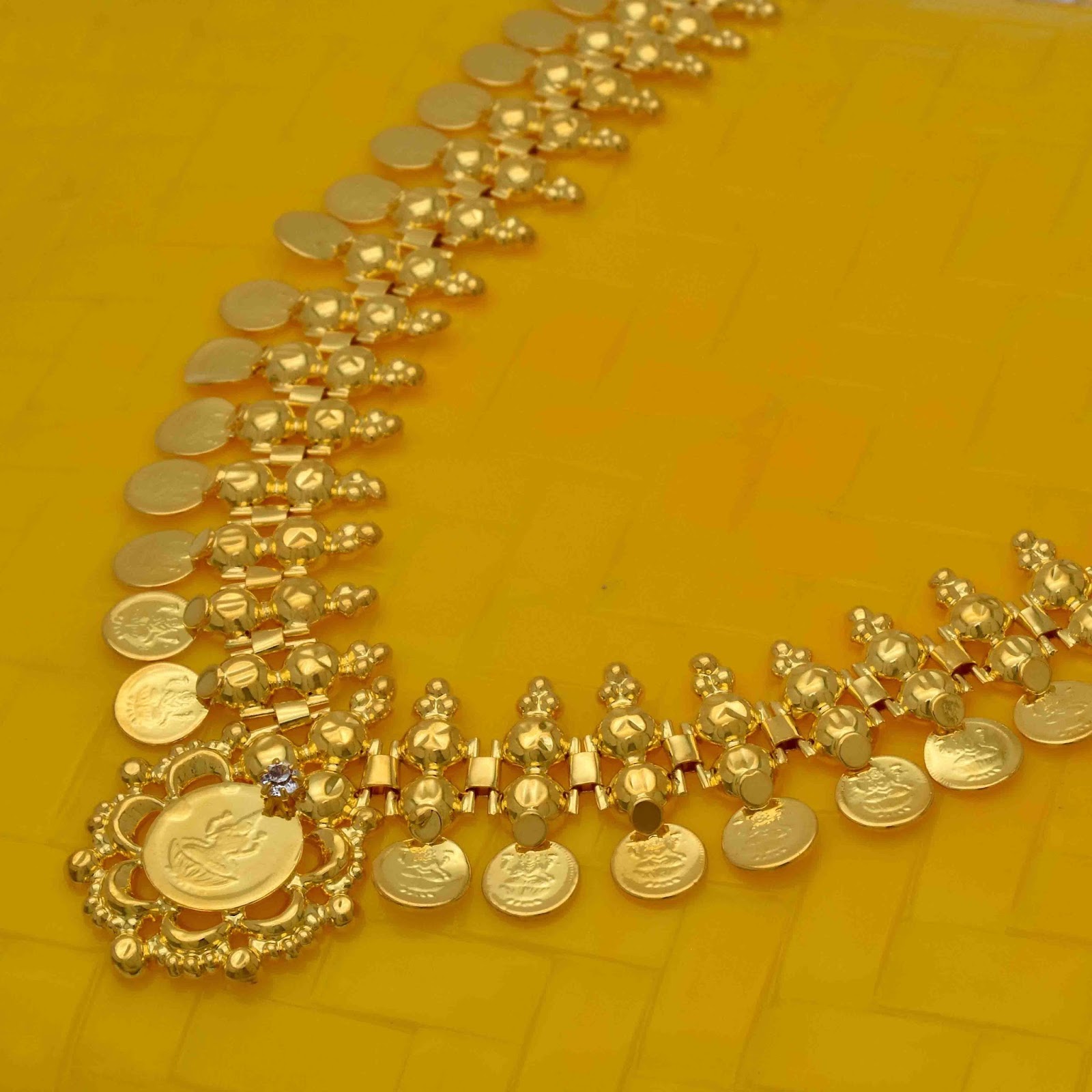 Buy Gold Plated Lakshmi Cash long chain Kashumala OnlineKollamSupreme