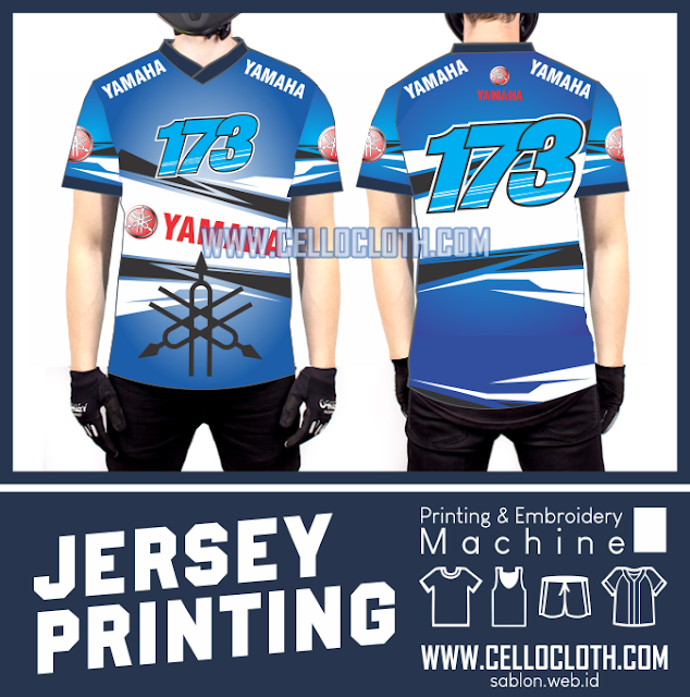 Download Free Desain Jersey Racing Custom Full Printing Yamaha 2 Editable Sablon Kaos Online PSD Mockup Template