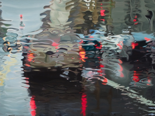 12-Suspension-Gregory-Thielker-Oil-Paintings-In-The-Rain-Photo-realistic