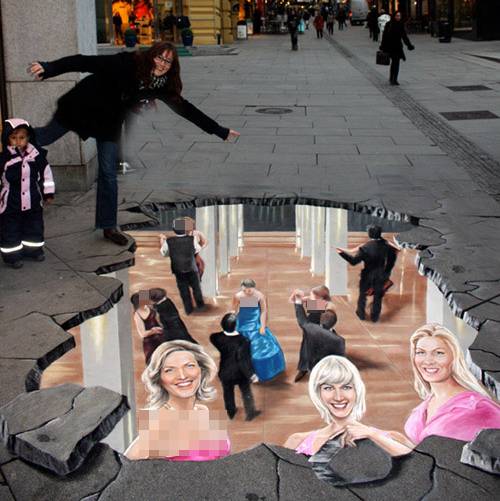 Superb 3D Street Paintings and Optical Illusions