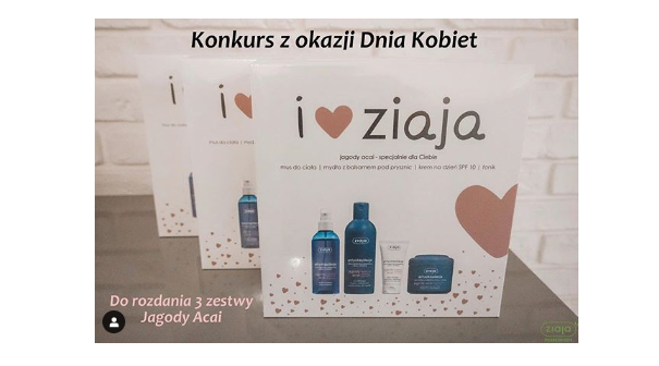 Wygraj zestaw kosmetyków Ziaja Jagody Acai Konkurs