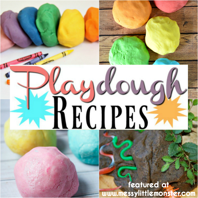 Playdough Recipes 17+ DIY playdough recipes to make at home Messy