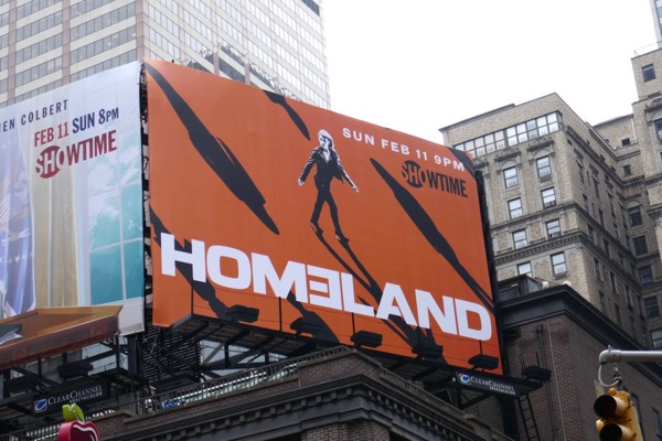 Homeland season 7 billboard Times Square NYC Homeland season 7 billboard Times Square NYC
