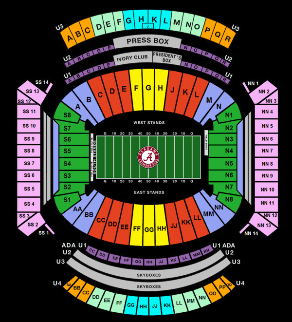 Bryant Denny Stadium ROLLTIDE University of Alabama