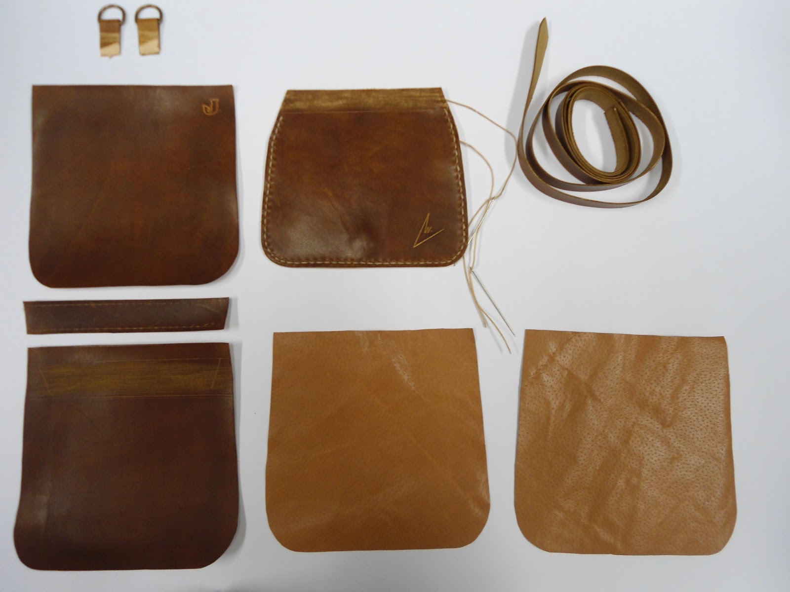 La ventana del cuero: hacer un Bolso molde de tres piezas.