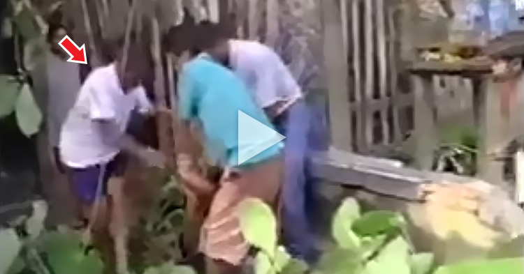 A man gets electrocuted while helping his electrocuted friend