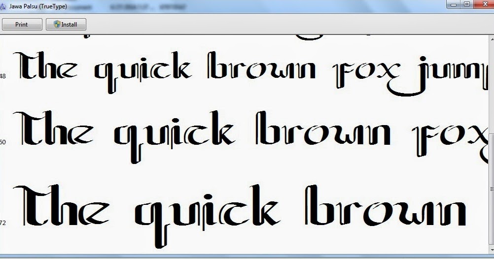 Terpopuler 20 Font Jawa