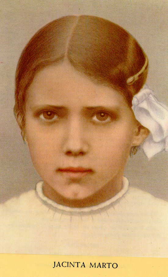 Santos, Beatos, Veneráveis e Servos de Deus SANTA JACINTA MARTO, Virgem. A pequena e grande Santos, Beatos, Veneráveis e Servos de Deus SANTA JACINTA MARTO, Virgem. A pequena e grande