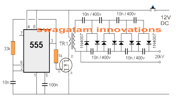 Stun Gun Circuit | Circuit Diagram Centre