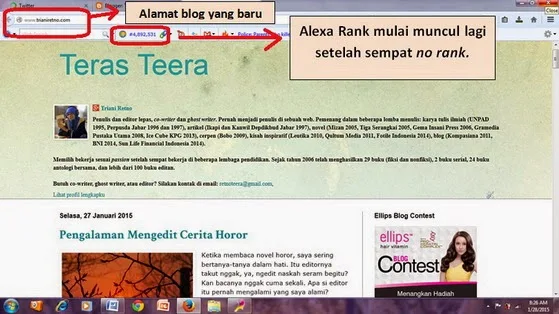 Alexa Rank blog