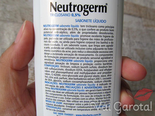Sabonete Líquido Neutrogerm Triclosano 0,5%