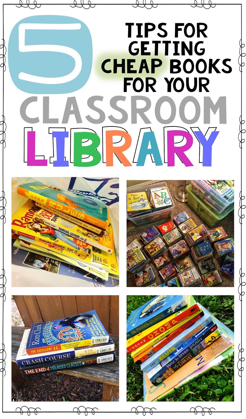 5 CHEAP Ways to Get Books for a Classroom Library Teach. Run. Create.