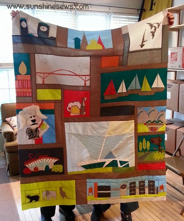 SunShine Sews... Milwaukee Modern Quilt Club Project