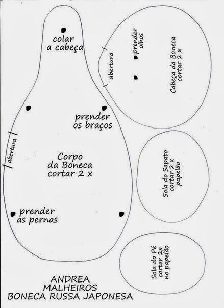 ARTE COM QUIANE - Paps e Moldes de Artesanato : molde roupinha de boneca