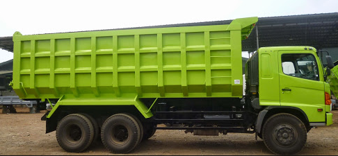 Hino Dump Truck-hijau pupus